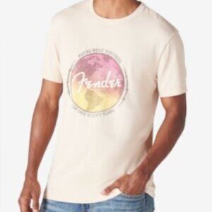 FENDER GUITARS Lucky Beand Making Music Worldwide 70 Years” T-Shirt Sz Large